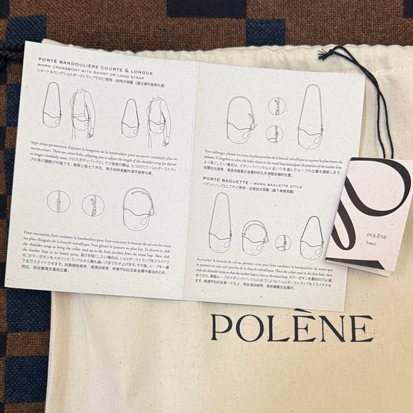 Poléne Tonca Black Leather Bag - Picture 2 of 7